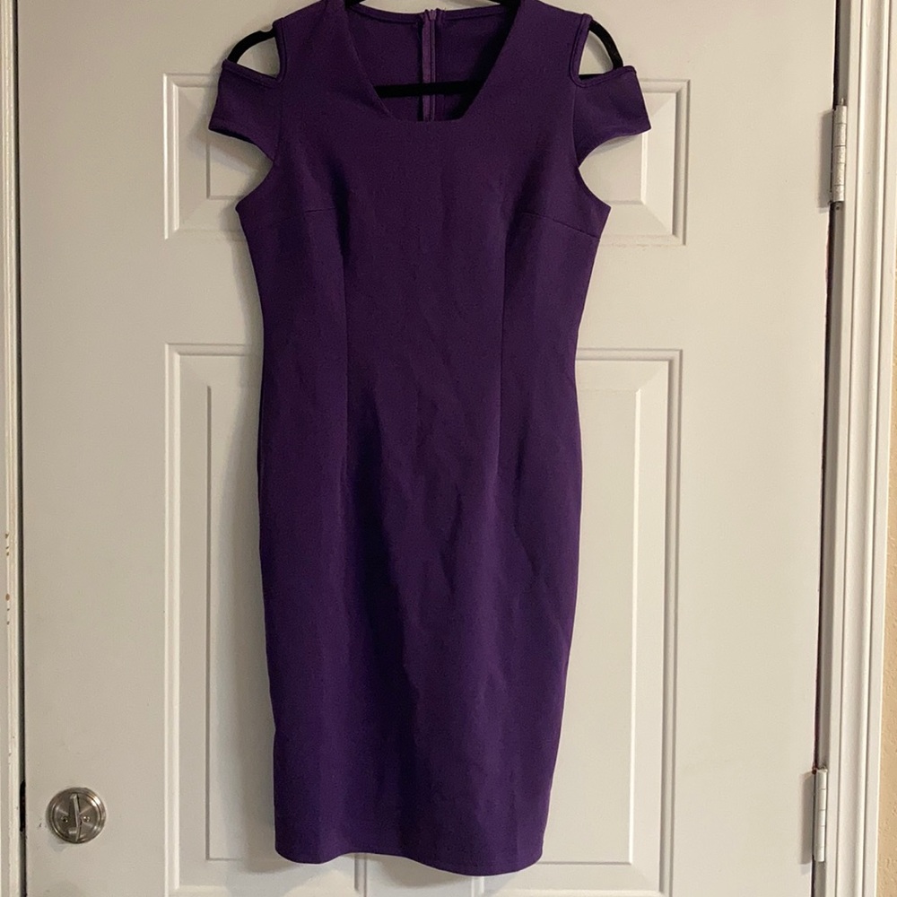 Deep Purple Midi Dress